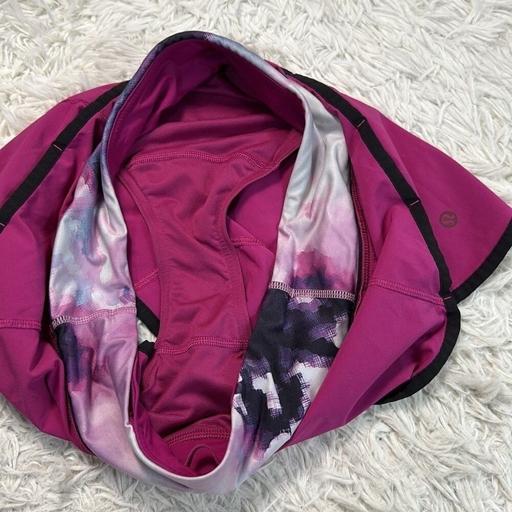 Lululemon Speed Short Raspberry / Blooming Pixie Multi / Black - Picture 6 of 9